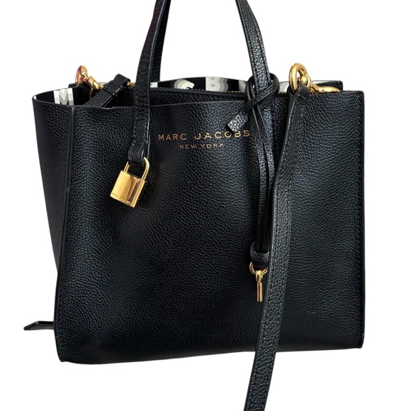 Marc Jacob’s New York black leather mini tote bag crossbody - Picture 1 of 6
